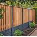 Hout-betonschutting antraciet motief i.c.m. 21-planks red class wood tuinscherm